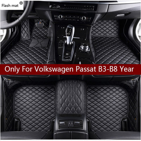 Flash mat leather car floor mats for Volkswagen