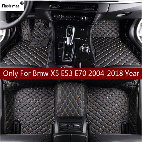 Flash mat leather car floor mats for Bmw